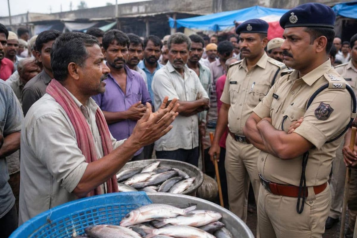 पूर्वी चंपारण में पुलिस मछली विक्रेताओं से कर रही अवैध वसूली, ग्रामीणों ने सीएम को लिखा लेटर