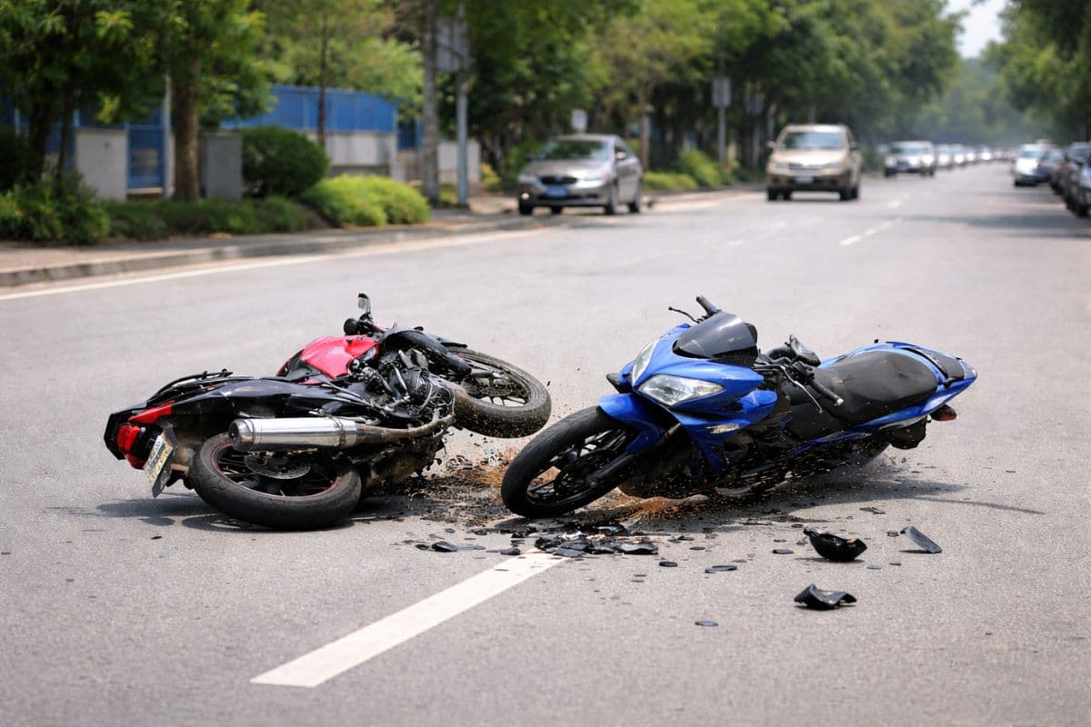 अनगड़ा में नाना-नाती की दो बाइकों की टक्कर, नाती की मौत