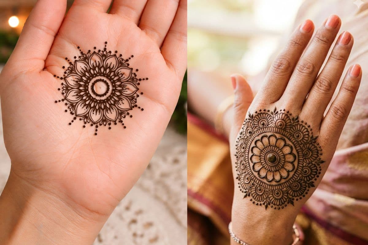 round madala mehndi design