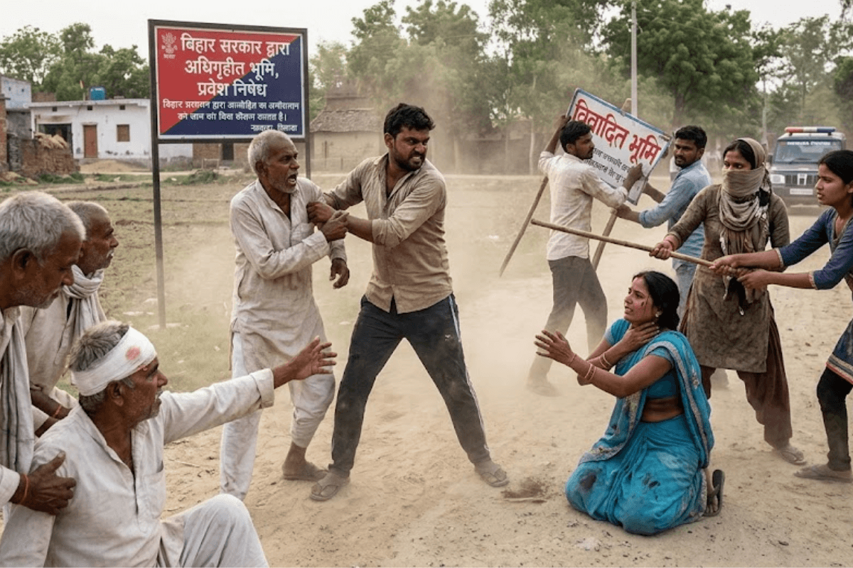 नवादा में जमीन कब्जाने पहुंचे हथियारबंद बदमाशों का आतंक, दंपती पर जानलेवा हमला कर छीनी सोने की चेन