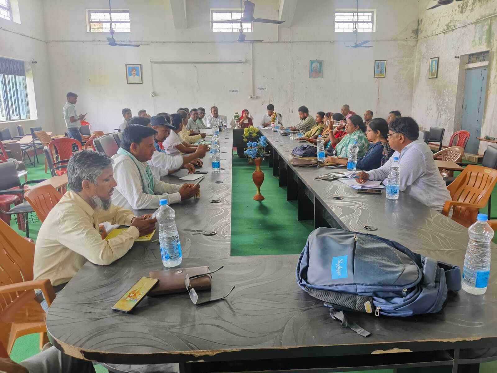 पंचायत समिति की बैठक में जलमीनार और राशन वितरण की समस्या पर चर्चा