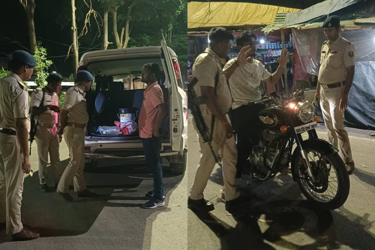 बोधगया में चला सघन वाहन जांच अभियान, पुलिस ने कई गाड़ियों की तलाशी ली