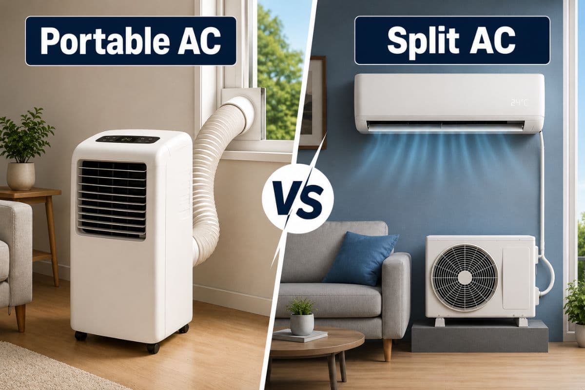 Portable AC рдпрд╛ 1 Ton Split AC? рдЬрд╛рдиреЗрдВ рдХрд┐рд░рд╛рдП рдХреЗ рдШрд░ рдХреЗ рд▓рд┐рдП рдХреМрди рд╕рд╛ рд░рд╣реЗрдЧрд╛ рд╕рд╣реА