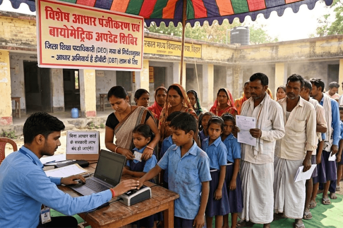 गया जी में 2.60 लाख सरकारी स्कूली बच्चों का नहीं बना आधार कार्ड, DEO का निर्देश, बिना आधार नहीं मिलेगा DBT का लाभ