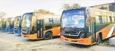 14 दिनों से परमिट के इंतजार में खड़ी हैं पांच नयी बसें, होली से पहले परिचालन की उम्मीद