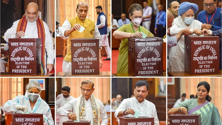 यशवंत सिन्हा vs द्रौपदी मुर्मू: 16वां राष्ट्रपति चुनने के लिए सांसदों-विधायकों ने किया मतदान, 98.90% वोट