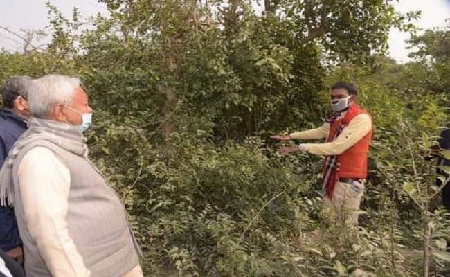 गुवारीडीह में पौराणिक वस्तुओं को देखकर रुक नहीं पाये सीएम नीतीश, चल पड़े खेतों की ओर, जानें क्या कहा...