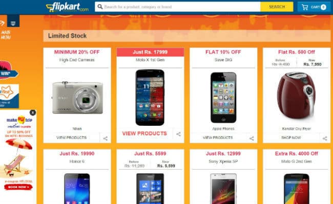 फ्लिपकार्ट ने किया 10 घंटे में 100 मिलियन डॉलर का कारोबार