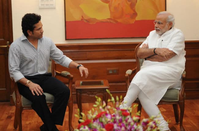 नरेंद्र मोदी से मिले सचिन तेंदुलकर, स्वच्छ भारत अभियान की जानकारी दी