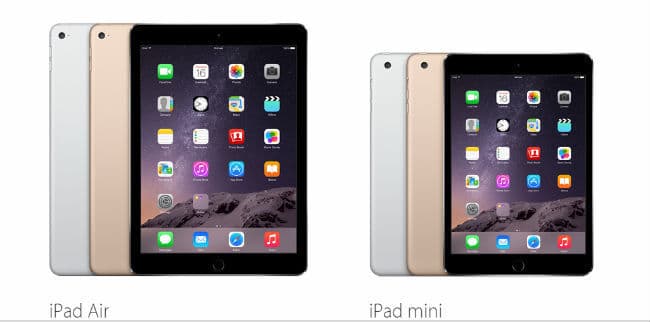 नये iPad Air 2 और mini 3 की बुकिंग शुरु, वालमार्ट पर 489$ में iPad Air 2