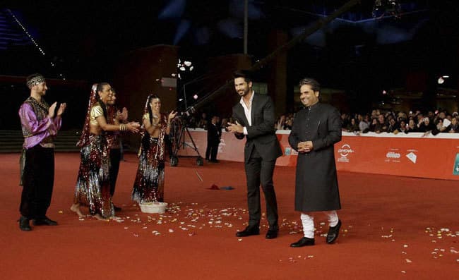 रोम फिल्म महोत्सव में ''हैदर'' की स्क्रीनिंग, शाहिद ने जमकर की मस्ती...