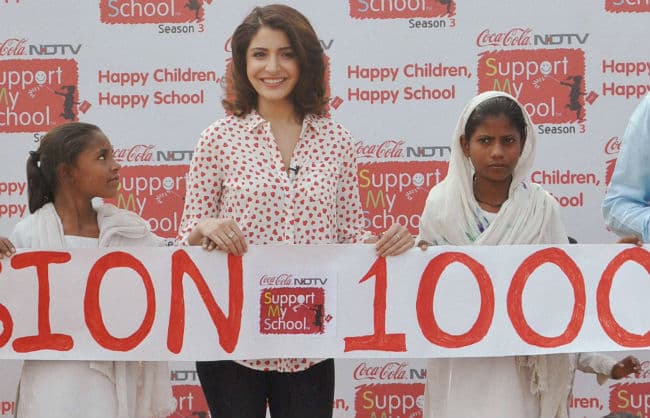 अनुष्का ने लांच किया ''सपोर्ट माई स्कूल'', कहा ''अच्छी पहल...''