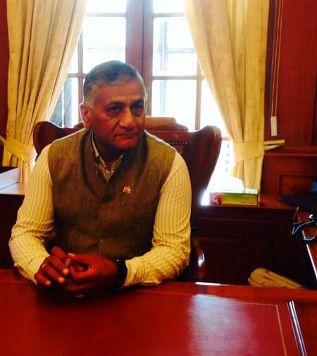 पाकिस्तान हमारा दोस्त नहीं, सिर्फ एक पड़ोसी देश है: वी.के. सिंह