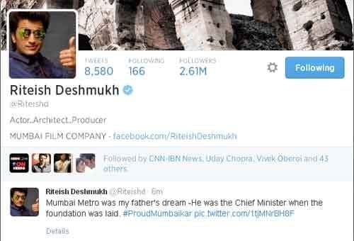 रितेश देशमुख ने कहा,मेरे पिता का सपना था मुंबई मेट्रो