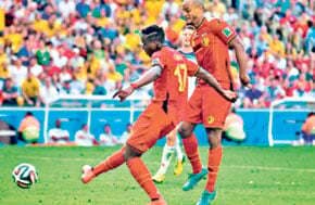 रेड डेविल्स प्री क्वार्टर में पहुंचे