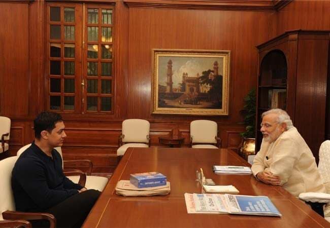 आमिर ने की प्रधानमंत्री से मुलाकात