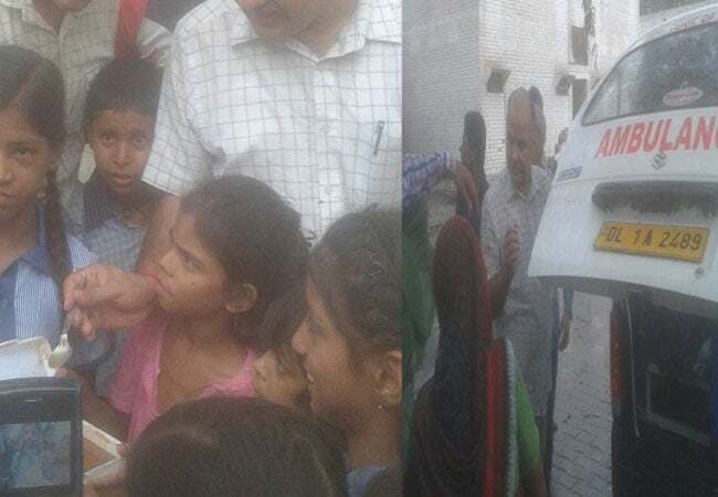 मिडडे मिल खाने से दिल्ली में 20 छात्राएं बीमार