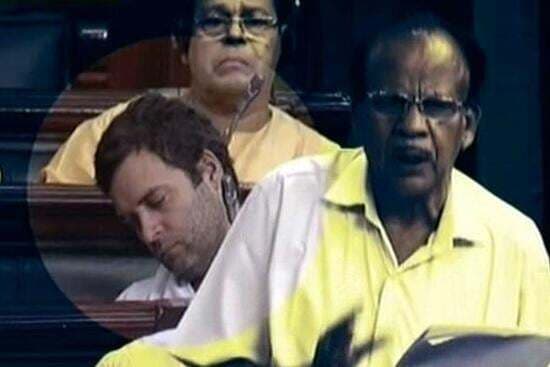 राहुल गांधी की झपकी ने बढ़ाई कांग्रेस की मुश्किलें