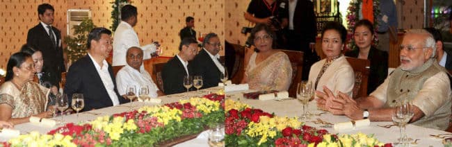 चीनी राष्ट्रपति, प्रथम महिला को लजीज गुजराती थाली परोसी गई