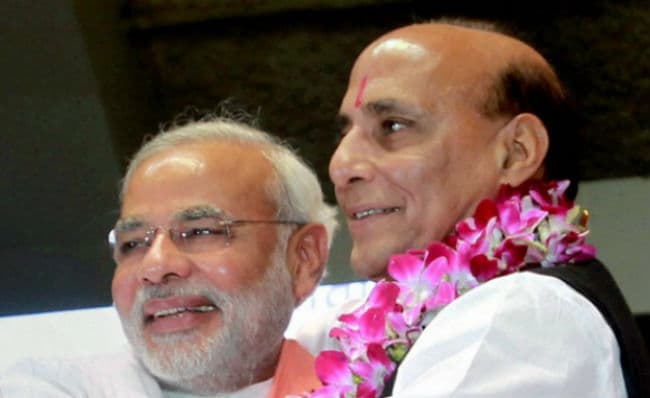 भाजपा की बहुमत की सरकार बनायें: राजनाथ