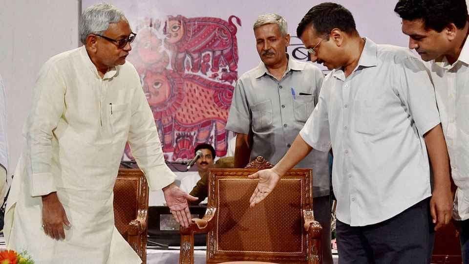 अरविंद केजरीवाल ने जनता से मांगा नीतीश कुमार के लिए वोट