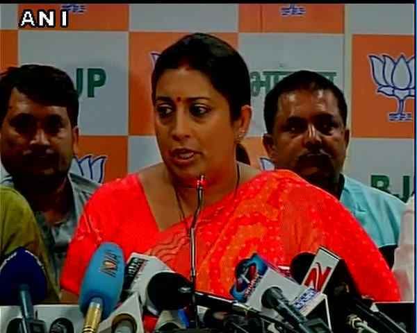 बिहार में दुष्कर्म के मामले 25 प्रतिशत बढ़े : स्मृति ईरानी