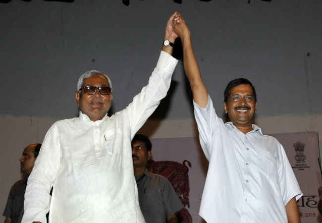 केजरीवाल ने मांगा नीतीश के लिए वोट, CM ने कहा ''शुक्रिया''