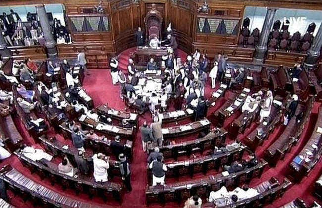 राज्यसभा में गूंजा राम मंदिर का मुद्दा, हंगामा