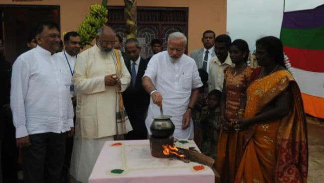 श्रीलंका से भारत लौटने के पहले पीएम मोदी ने उबाला दूध
