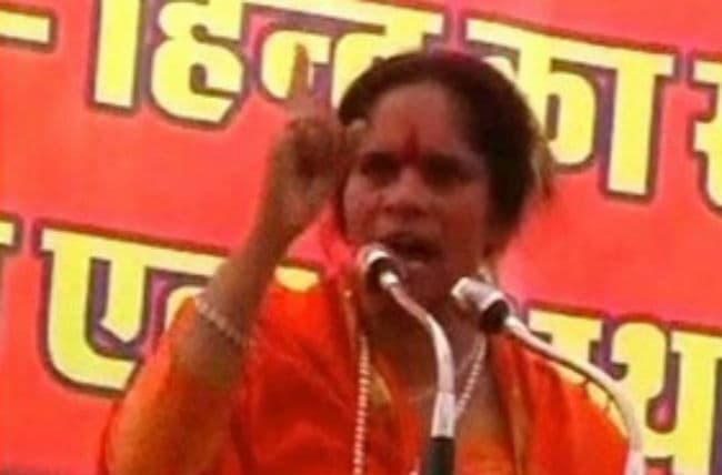 साध्वी प्राची ने दिया विवादित बयान, महात्मा गांधी को बताया अंग्रेजों का एजेंट