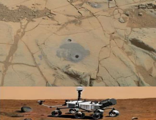 नासा के क्युरियोसिटी रोवर को मंगल पर खनिज की नालियां मिलीं