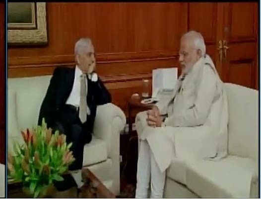 मुफ्ती मोहम्मद सईद ने की प्रधानमंत्री से की मुलाकात, महबूबा के मंत्री बनने की चर्चा जोरों पर