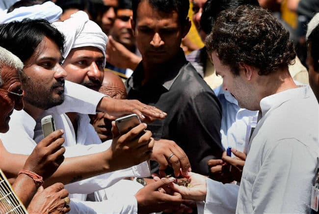 ‘भूमि’ पर निर्णायक लड़ाई का एलान : कांग्रेस की रैली आज, राहुल ने किया किसानों संग संवाद