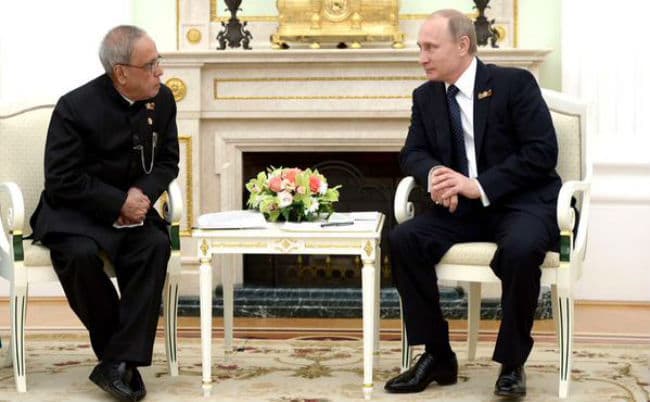 भारत का भरोसेमंद साझेदार बना रहेगा रूस : राष्ट्रपति मुखर्जी