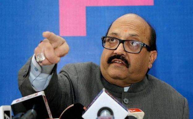 अमर सिंह ने पान मसाला, शराब का विज्ञापन करने वालों दंडात्मक कार्रवाई की मांग की