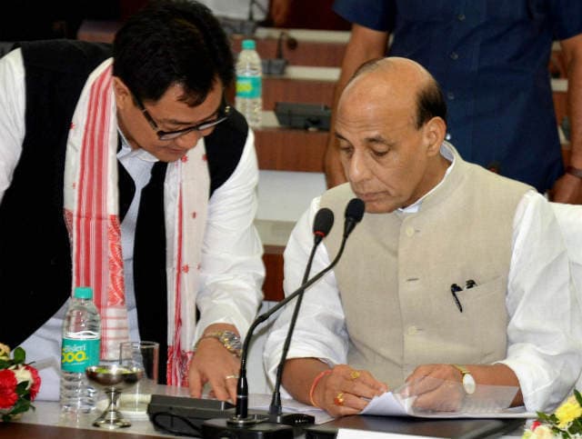 राजनाथ सिंह ने पूर्वोत्तर में सेन्ट्रल फोर्सेस की तैनाती में कमी की पैरवी की