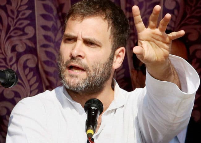 राहुल गांधी ने राजस्थान में नरेंद्र मोदी पर साधा निशाना