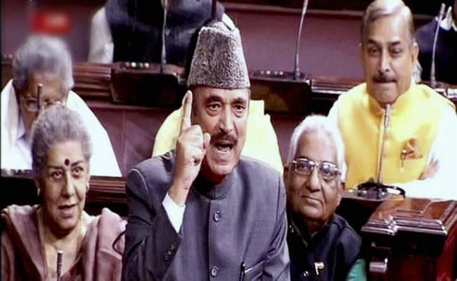 नोटबंदी : आजाद का विवादित बयान कार्यवाही से हटाया गया