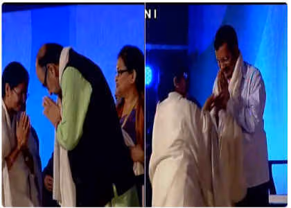 बंगाल इकोनॉमिक ग्लोबल समिट में साथ दिखे जेटली और केजरीवाल