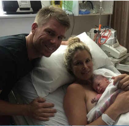 डेविड वार्नर दूसरी बार बने पिता, बेटी का नाम रखा इंडी राए