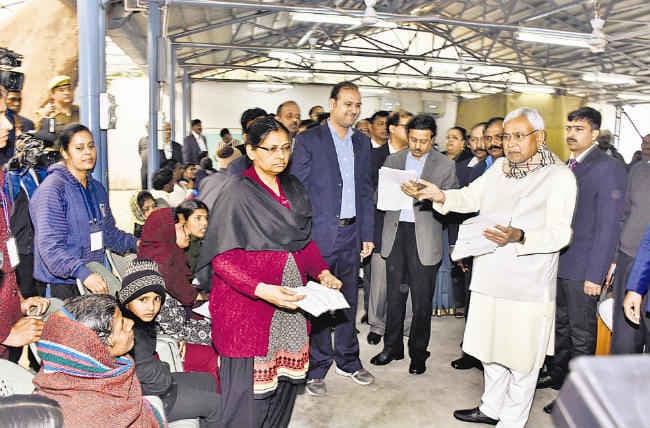 CM नीतीश ने 6 घंटे में सुनीं 826 फरियादियों की शिकायतें, तेजप्रताप व अशोक चौधरी नजर नहीं आये