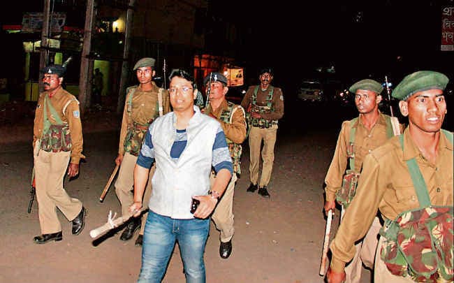प्रतिमा विसर्जन में भिड़ंत, पथराव-आगजनी