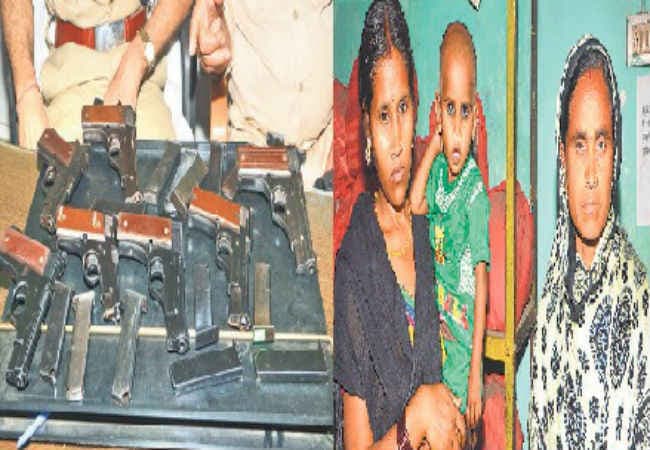 बिहार : सात पिस्टल, 15 मैगजीन के साथ दो महिला तस्कर गिरफ्तार