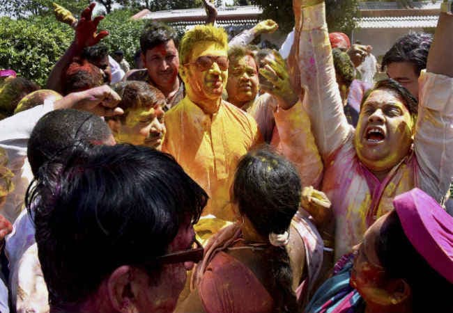 होली मिलन समारोह में पहुंचे चिराग पासवान