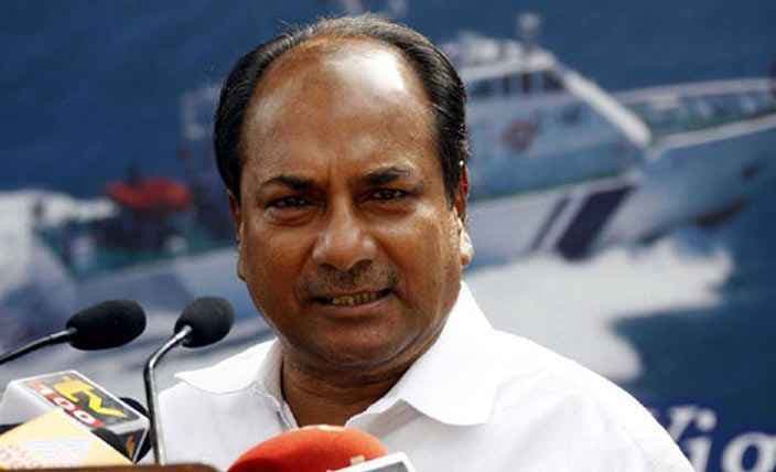 हेलीकॉप्टर सौदे पर बोले एंटनी अगर सबूत हैं तो कार्रवाई करे मोदी सरकार