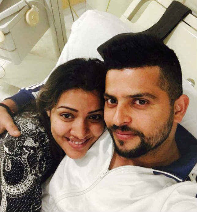 सुरेश रैना ने प्रेग्नेंट पत्नी के साथ शेयर की तसवीरें