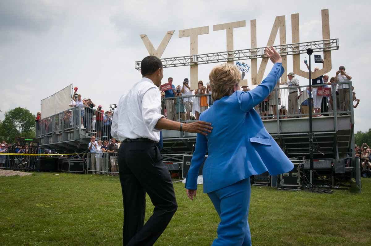 VIDEO US राष्ट्रपति पद चुनाव: बराक ओबामा के समर्थन देने पर हिलरी ने कहा- ''Thanks, Obama''