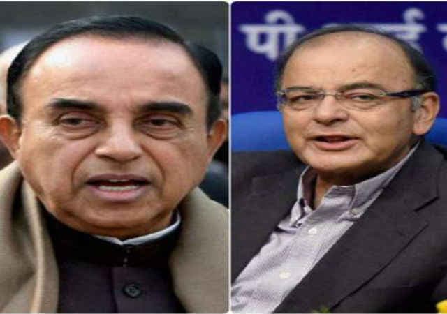 सुब्रमण्यम स्वामी व अरुण जेटली के बीच खुली ट्विटर जंग, निशाने पर नौकरशाह