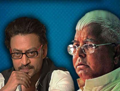 लालू का इंटरव्यू लेने ''मदारी'' इरफान खान पहुंचे पटना