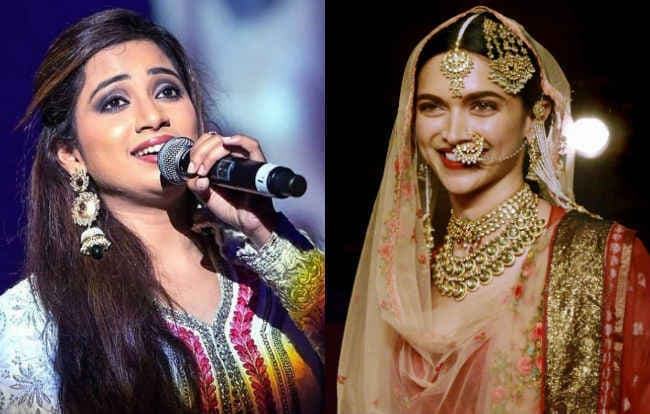 ‘मस्तानी'' के बाद अब ‘पद्मावती'' के लिए श्रेया घोषाल ने दी आवाज